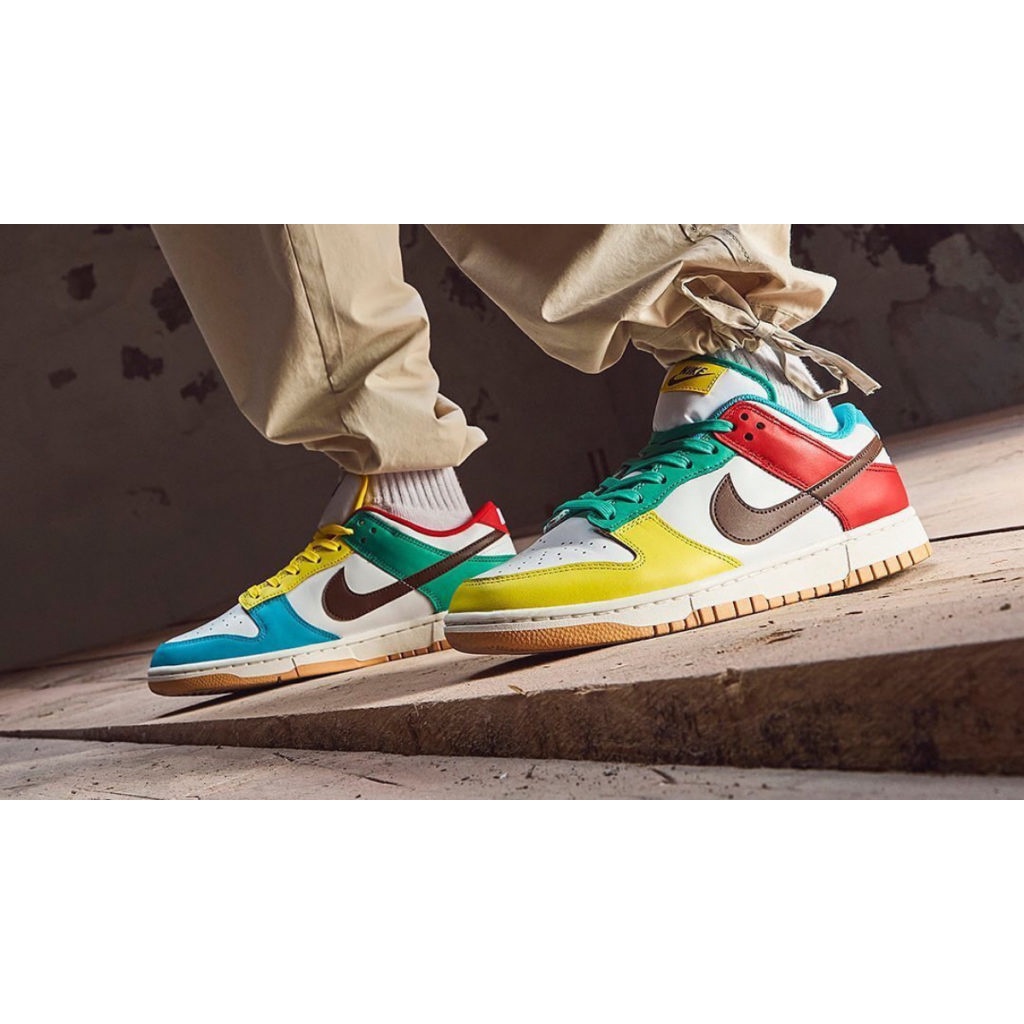 柯拔Nike Dunk Low GS Free 99 White CZ2496-100 鴛鴦配色| 蝦皮購物