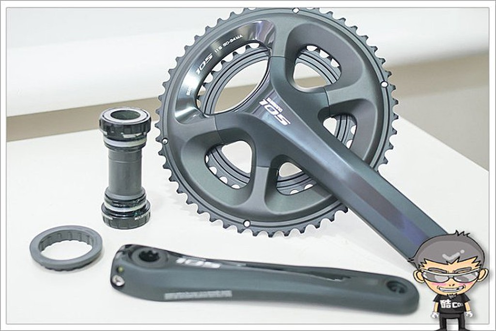 ╭◇酷榮單車◇036-097◇SHIMANO 105[FC-5800黑色]跑車2片50-34