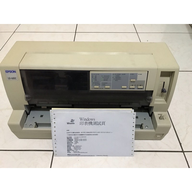 二手印表機 Epson LQ-680C 點陣式印表機（二手中古機）-整新機 | 蝦皮購物