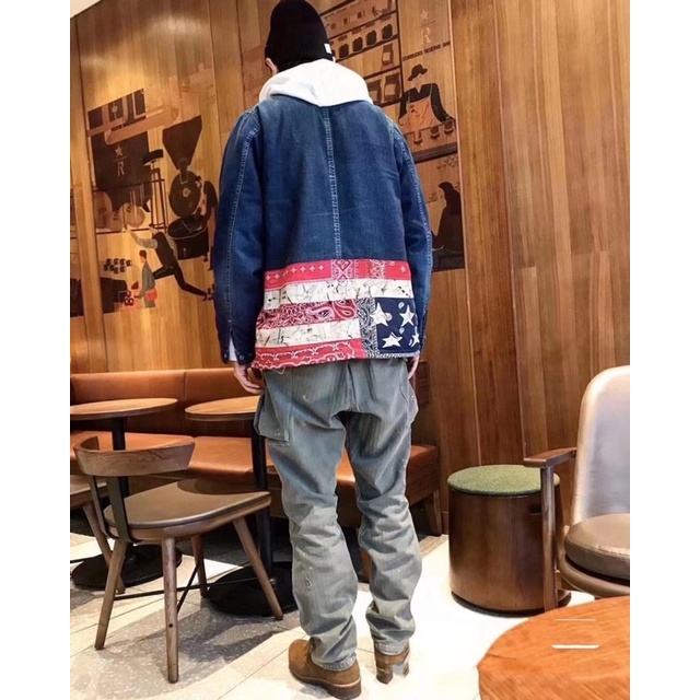 VISVIM ICT SECTION GANG COVERALL STARS 國旗牛仔外套“匯款預購