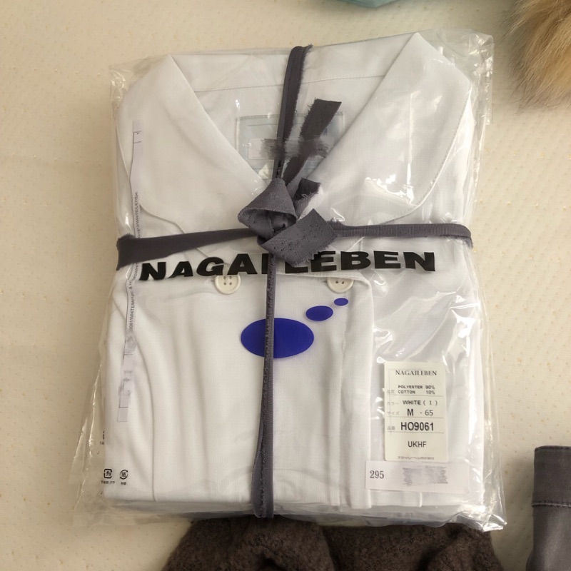 全新 日商永井制服 nagaileben 白護士服 短袖 七分袖S HO-9061 HO-9062