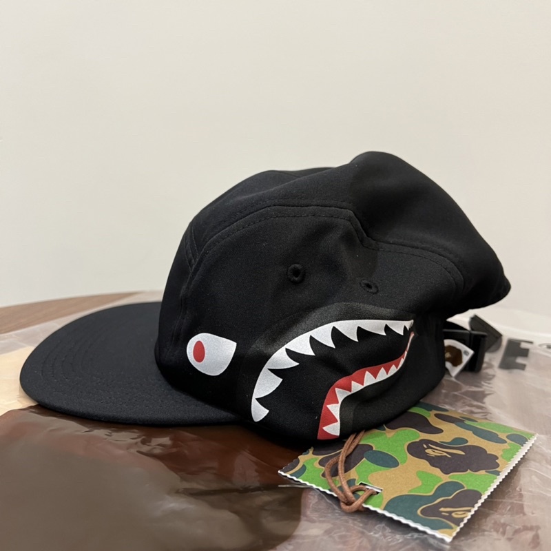 全新A BATHING APE BAPE SHARK CAP 鯊魚帽子黑| 蝦皮購物