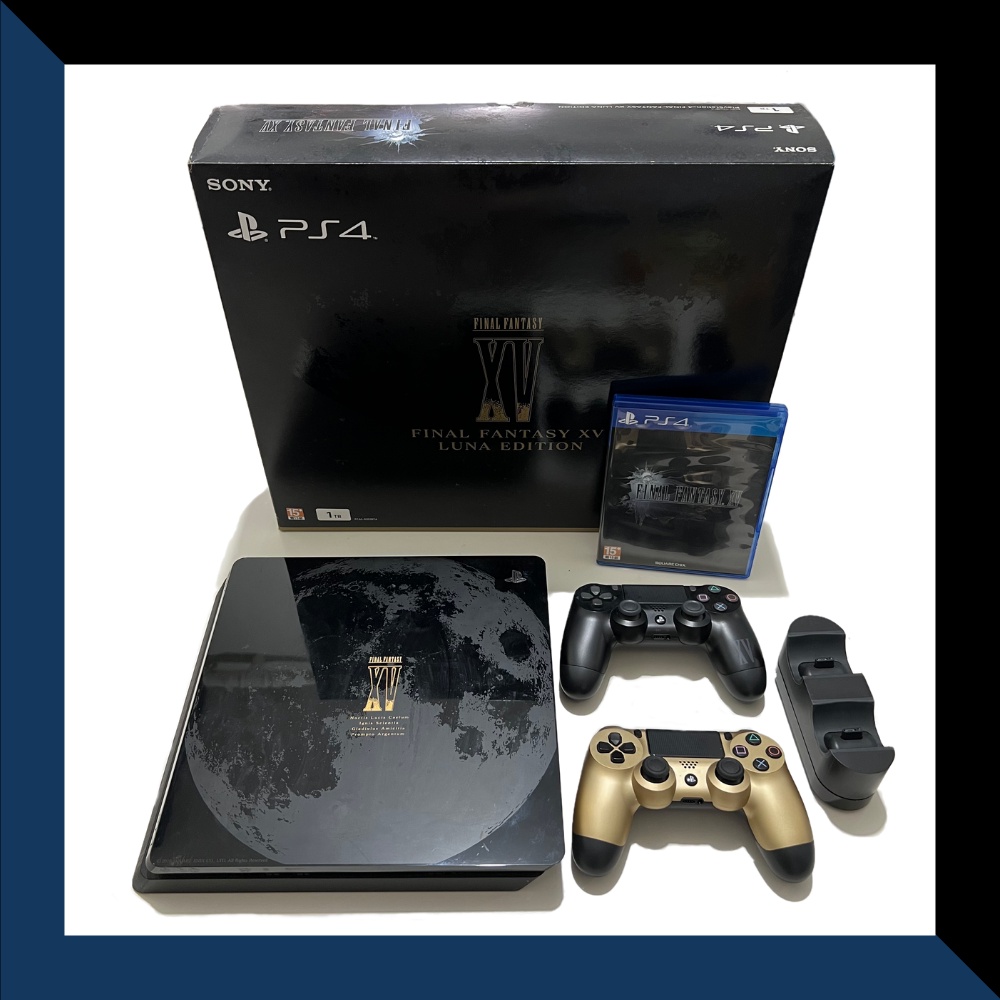 PlayStation】太空戰士15 限定主機+ FF15 限定手把全配有盒PS4主機二手