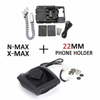 適用於YAMAHA NMAX 125 155 2021 新款手機支架USB充電器插座GPS導航