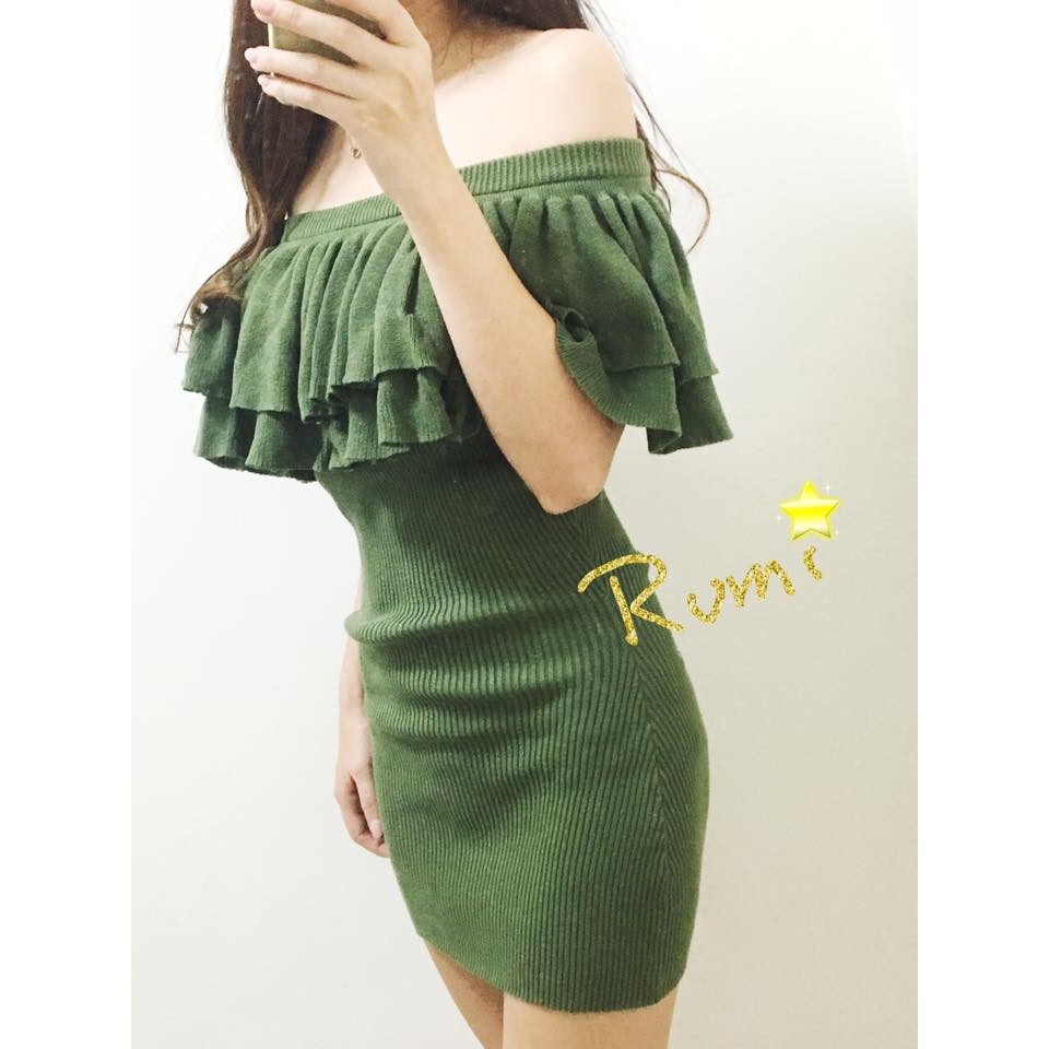 日本代購 花露米。花rumi in JP 日本知名品牌 GYDA 超美流蘇荷葉洋裝 綿100% 特價 出清 | 蝦皮購物