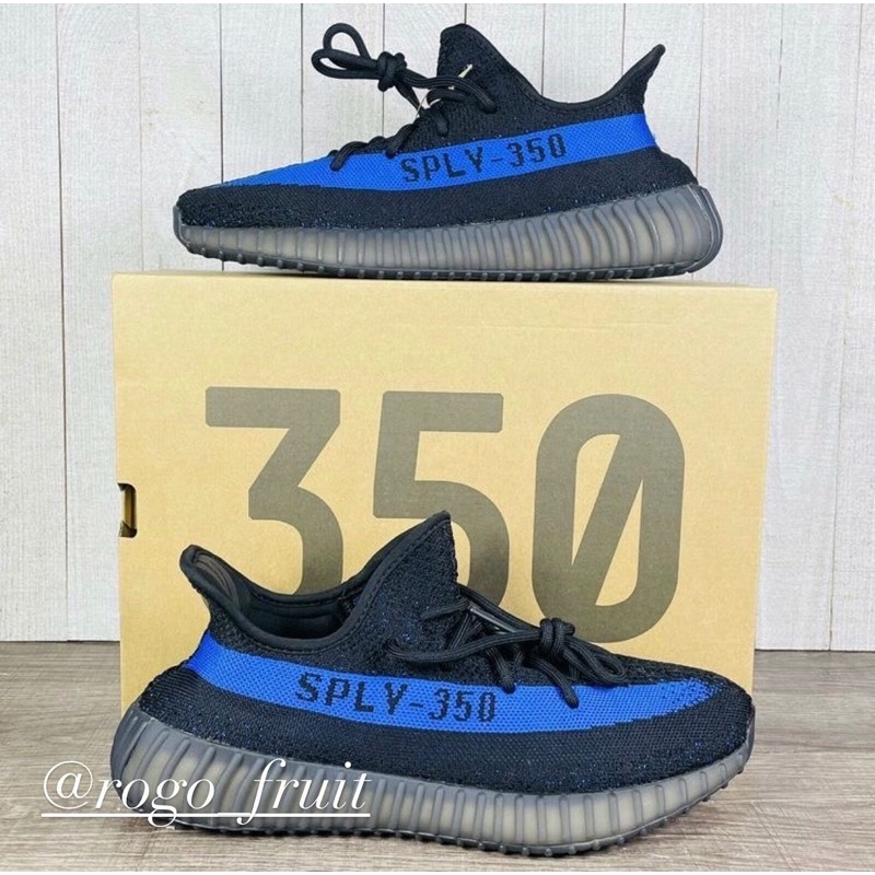 【rogo】Adidas YEEZY BOOST 350 V2 DAZZLING BLUE 黑藍 ［GY7164]