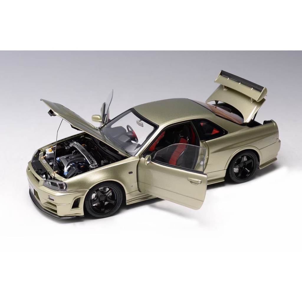 模例】MotorHelix 1/18 NISSAN SKYLINE GT-R R34 Z-tune nismo 全可開