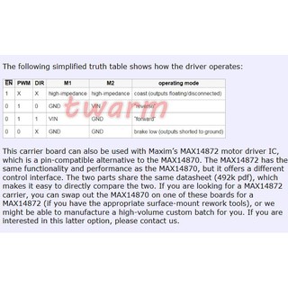 TW17348 / MAX14870 Single Brushed DC Motor Driver Carrier | 蝦皮購物
