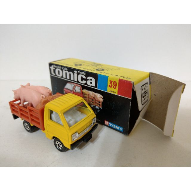 TOMY TOMICA 39-3-1 黑盒 家畜運搬車 日本製 SUZUKI CARRY CATTLE TRUCK