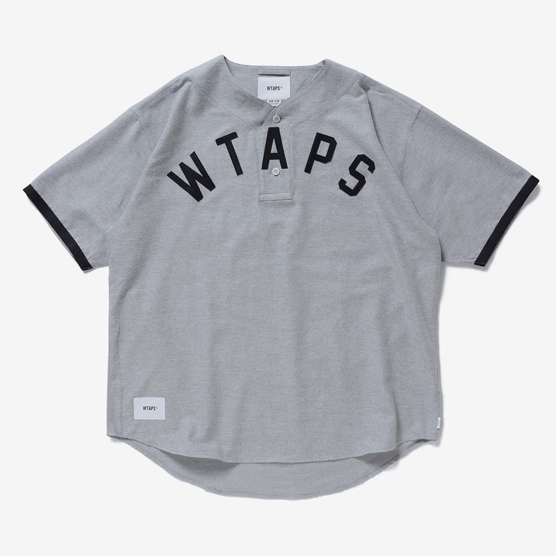 全新WTAPS 22SS LEAGUE / SS / COTTON. FLANNEL 胸前字體棒球