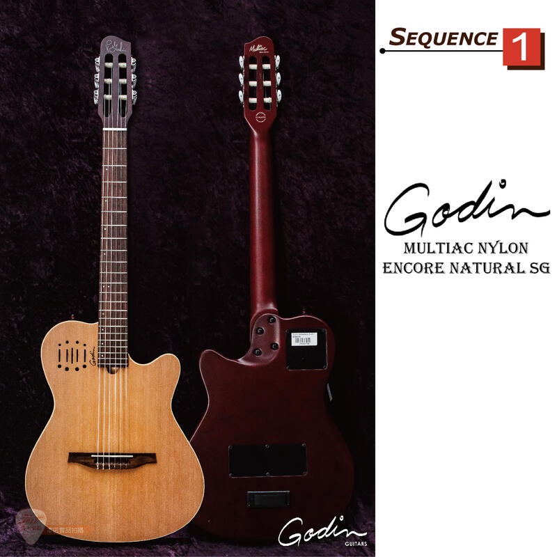 爵士樂器】加拿大製造Godin Multiac Nylon Encore 電古典吉他| 蝦皮購物