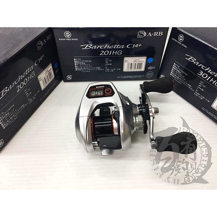 ◎百有釣具◎SHIMANO BARCHETTA CI4+ 301HG/ 201HG/200HG 電子計米器