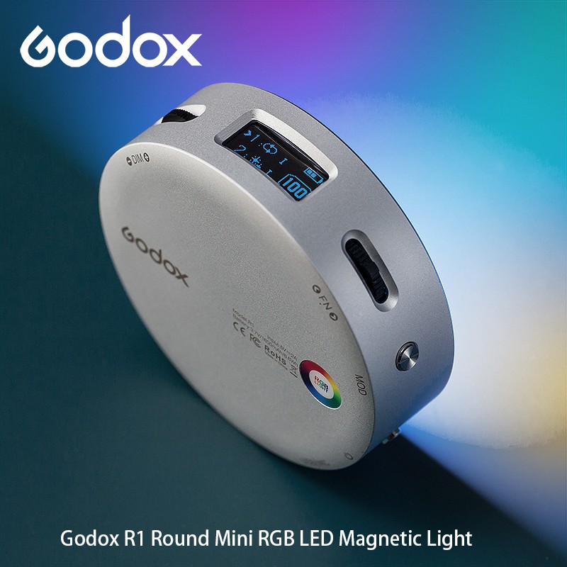 三重☆大人氣☆ 公司貨 神牛 Godox R1 RGB LED 圓形 攝影燈 持續燈 補光燈 | 蝦皮購物