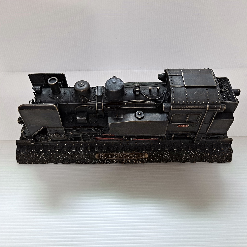 小店] 公仔臺鐵CK124 蒸汽機車頭模型長約:28公分材質:銅E | 蝦皮購物