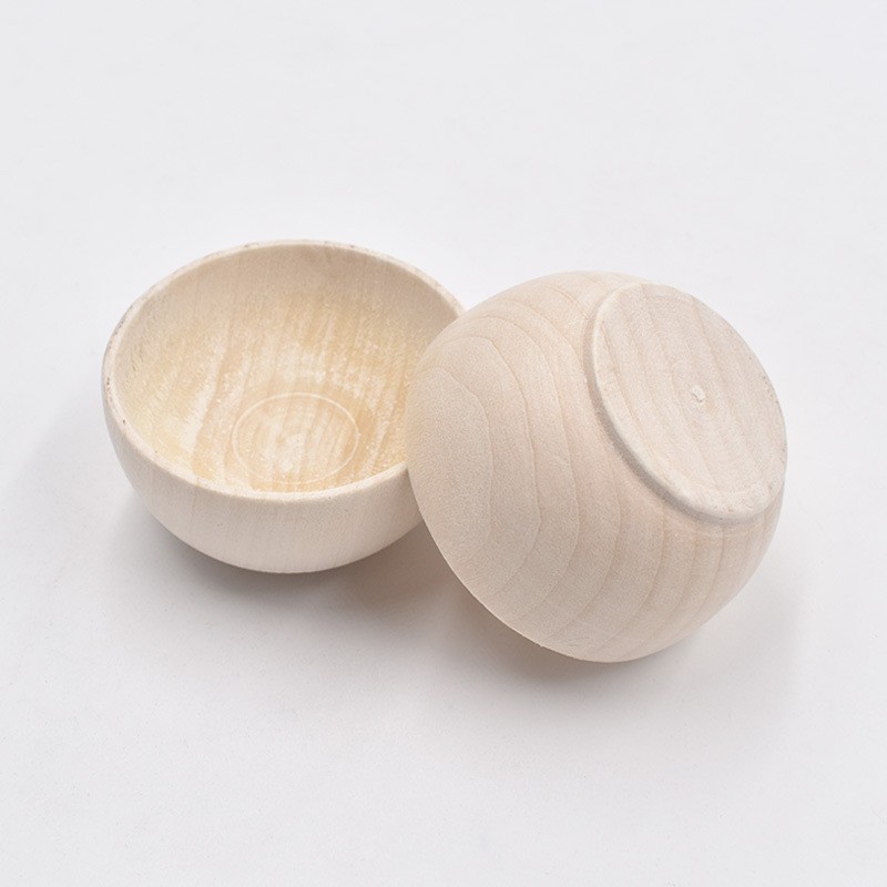 DIY原木色57*30MM小木碗橡果子裝飾 diy彩繪批發木製工藝品 | 蝦皮購物