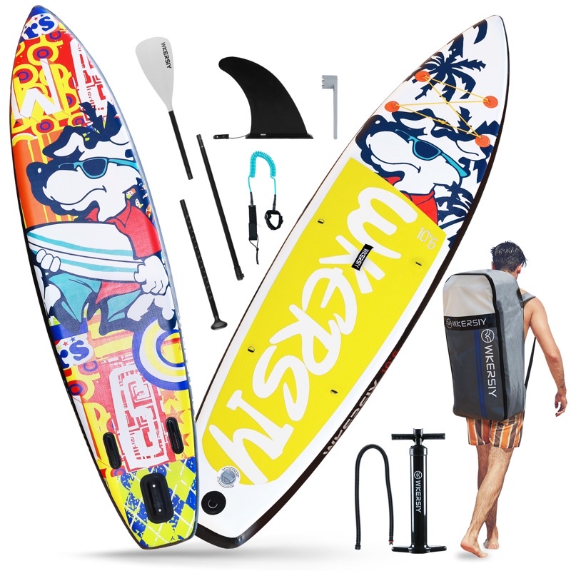 【小島生活】SUP 槳板 立槳 槳板 充氣式衝浪板 彩繪板 特殊造型 全新 現貨馬上出 | 蝦皮購物