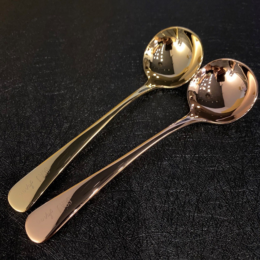 【沐湛伍零貳】贈杯測碗 青芳製作所 專業咖啡 鍍銀 杯測匙 SCAA標準杯測匙 Coffee Cupping Spoon | 蝦皮購物