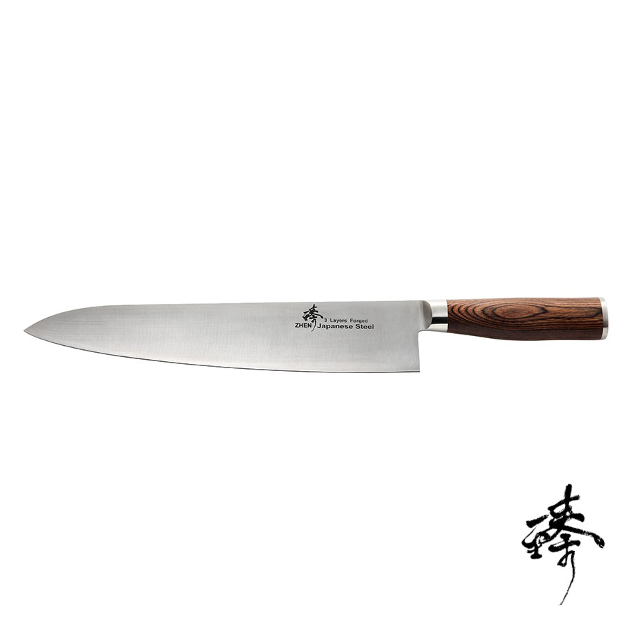 《Zhen 臻》240/270mm 牛刀(主廚料理刀廚師刀西廚刀) - 核桃木柄