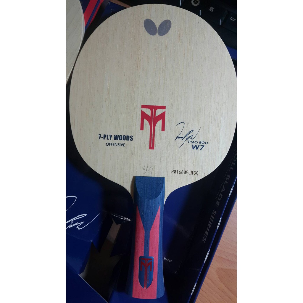 Product image <KUDA桌球>蝴蝶牌 波爾系列TIMO BOLL BUTTERFLY BOLL W7 桌球拍