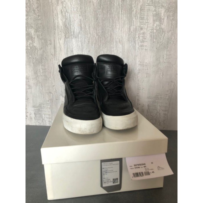 二手美品Maison Martin Margiela MMM MM6 黑色高筒球鞋休閒鞋籃球鞋