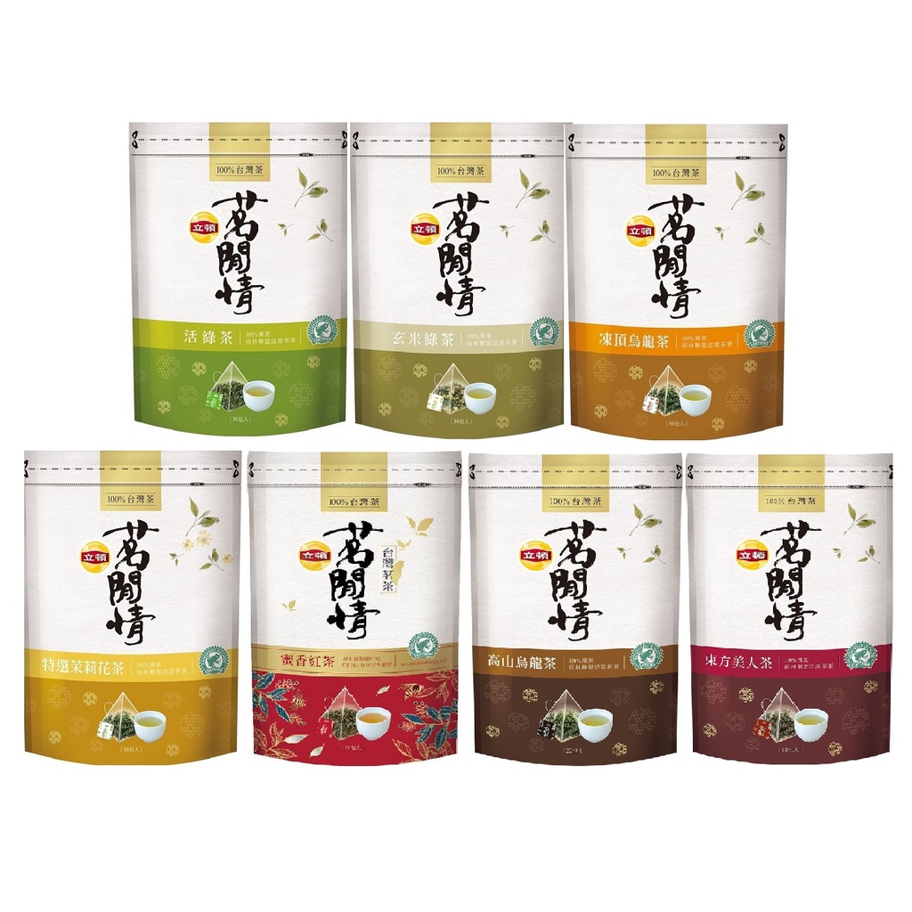 立頓茗閒情台灣茶系列凍頂烏龍茶/高山烏龍茶/蜜香紅茶/東方美人茶/活綠