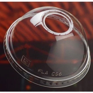 PLA環保蓋 C96凸蓋 1000入/箱 96mm口徑 U形杯蓋 透明杯蓋 塑膠杯蓋 蓋子 圓孔蓋子