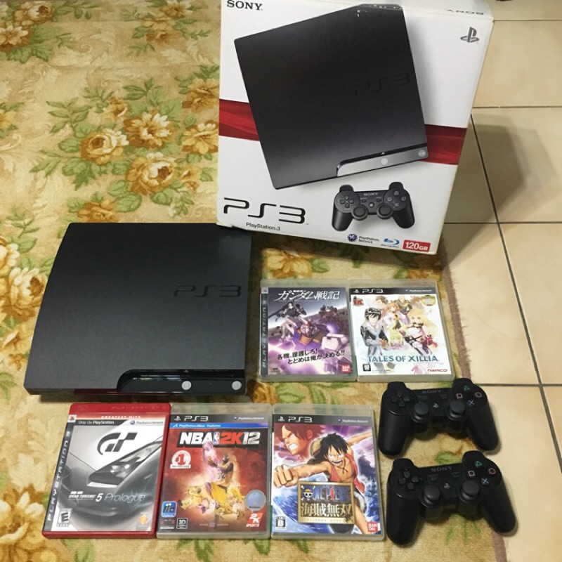 SONY PS3 120G 主機 雙手把遊戲加加基本配件