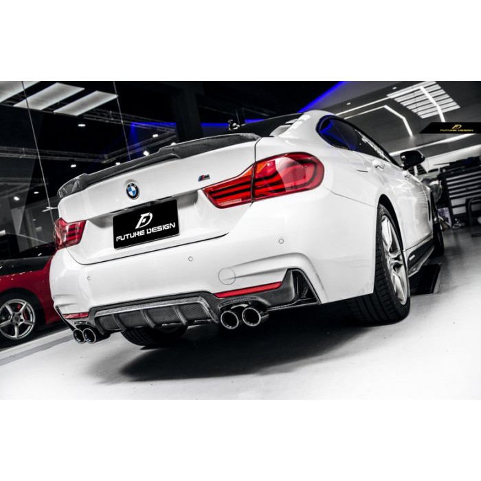 Diffusore posteriore per scarico singolo doppio lato (per M-Sport, ABS) 🚀 per BMW 4 Series F32/F33/F36 2012-2020 – rendi unica la tua auto