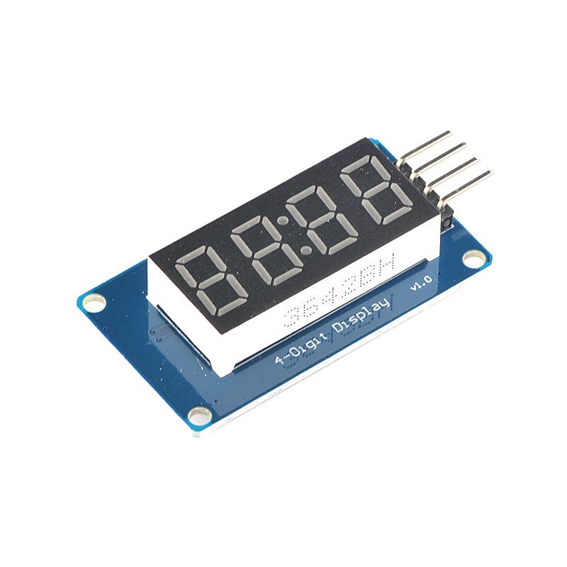 **N05 - 4位元數碼管顯示模組 LED亮度可調 帶時鐘點 TM1637驅動 Arduino | 蝦皮購物