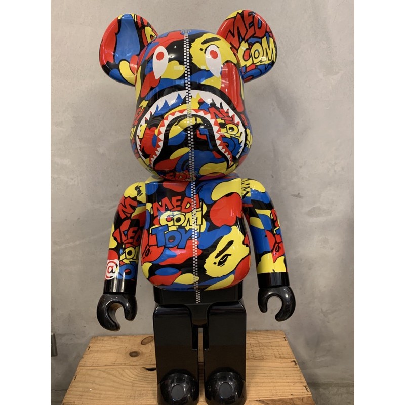 BE@RBRICK x Ape x MEDICOM TOY CAMO SHARK 1000% | 蝦皮購物