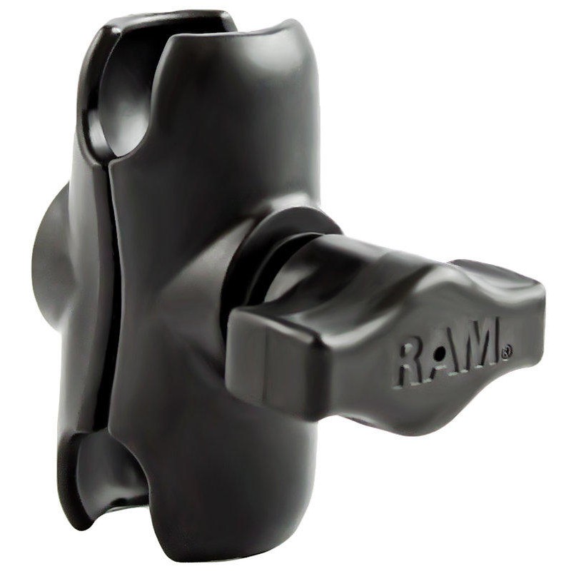 RAM Mount RAM-B-103U Kit Di Fissaggio - Braccio A Doppia Presa Con Base Rotonda Da 6,3 Cm E Sfera Da 2,5 Cm