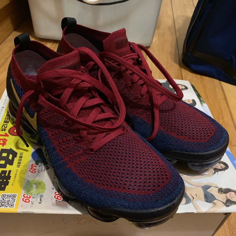 二手］Nike Air Vapormax Flyknit 2 “Team Red Obsidian” US10 | 蝦皮購物