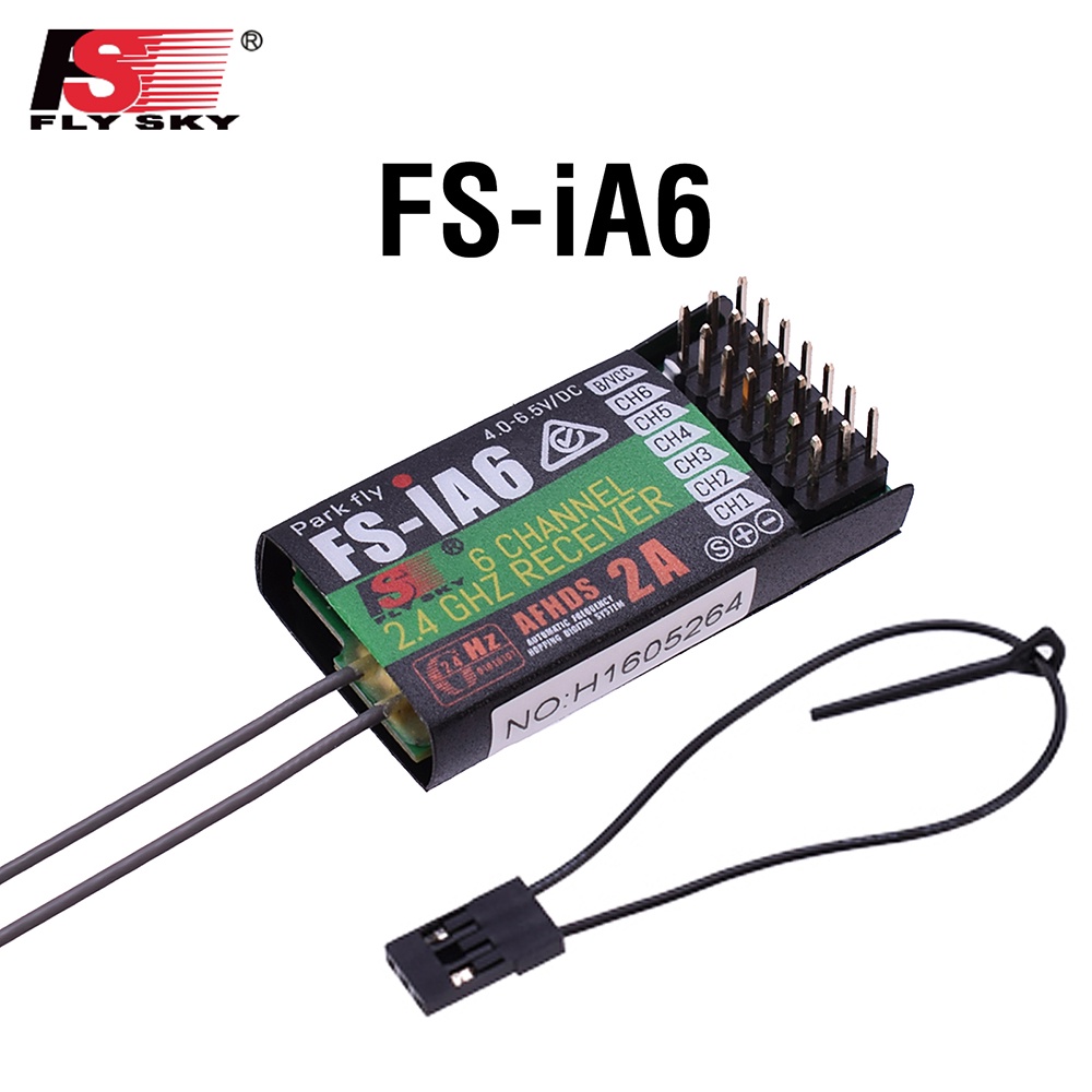 Ricevitore Flysky FS-iA6B / FS-R6B / FS-GR3E 2.4G PPM Per Auto E Modellismo RC