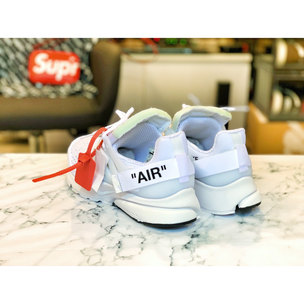 附上實著台灣公司貨Nike Air Presto x Off White OW 全白魚骨AA3830