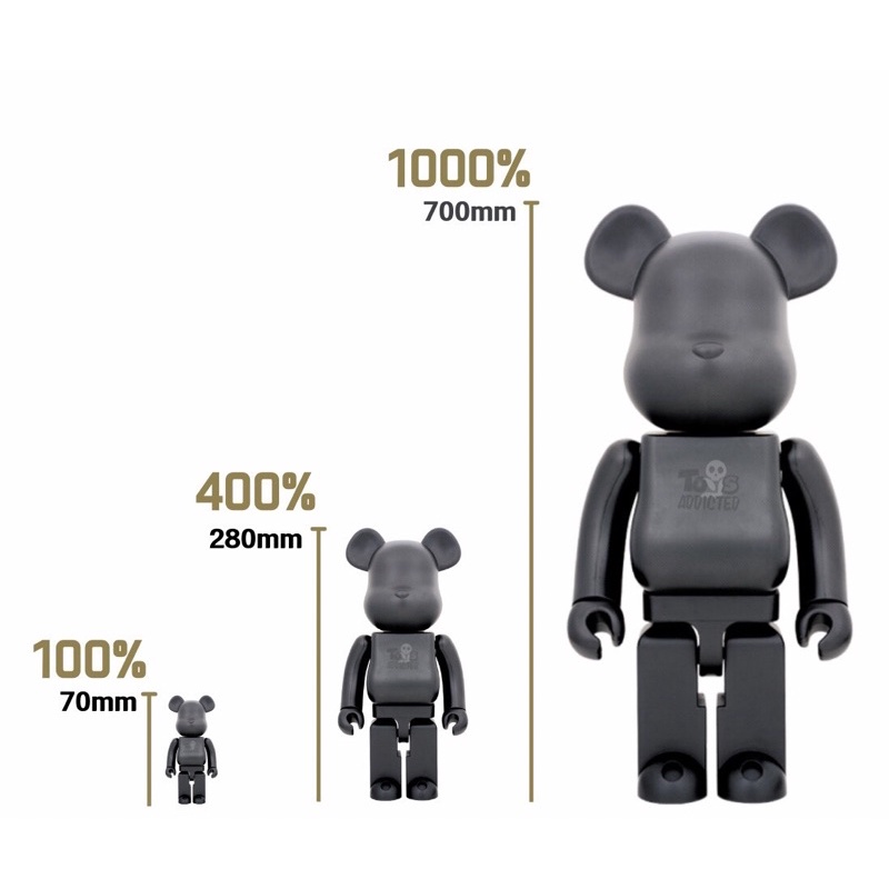 LITTLE FRIEND BE@RBRICK BLACK 1000% - フィギュア