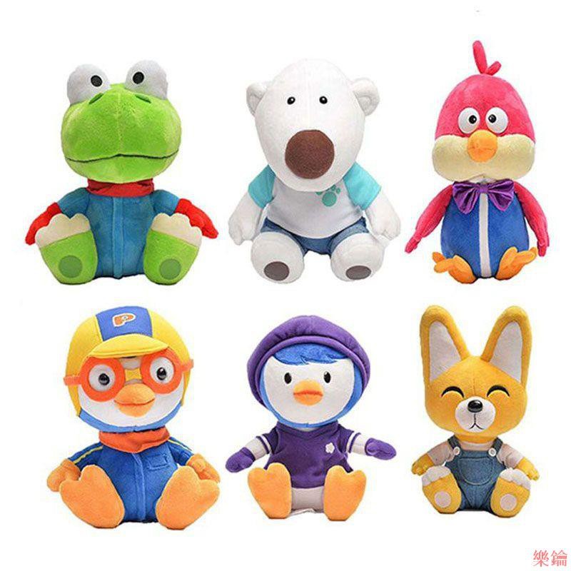 韓國卡通 Pororo 小企鵝小 Eddy Crong Loopy Poby 毛絨玩具娃娃聖誕節禮物【樂鑰】