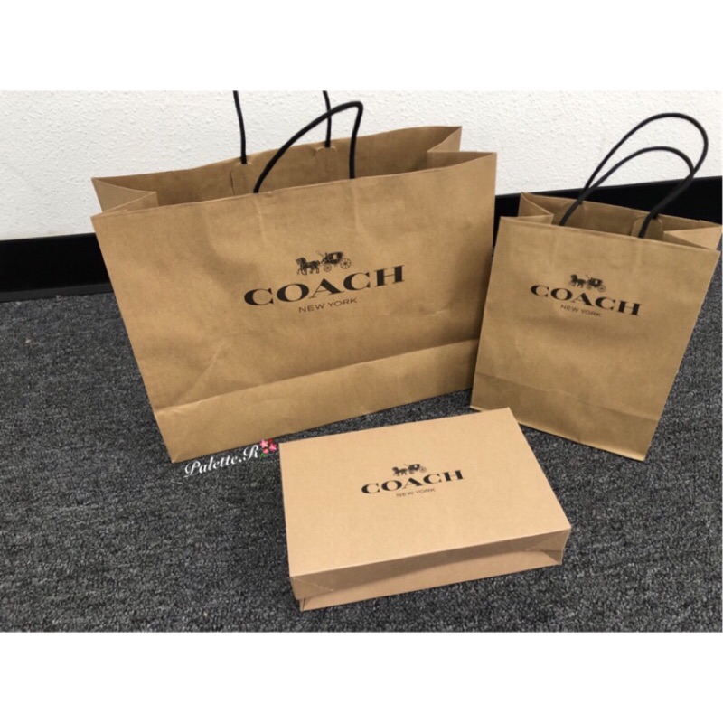 Coach 紙袋 紙盒 | 蝦皮購物