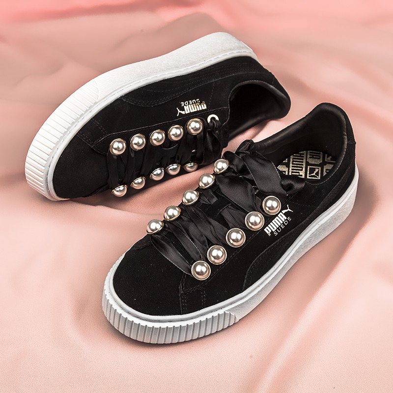 Puma suede best sale platform bling