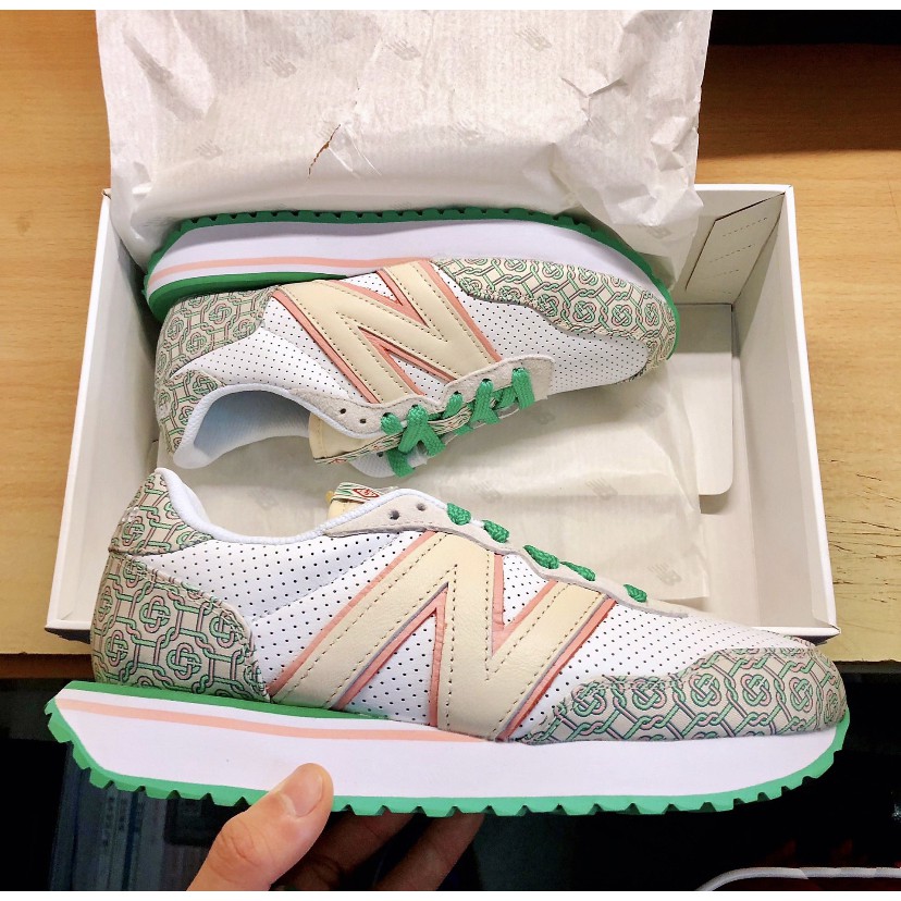 全新Casablanca x New Balance 白綠色男女同款MS237CBA 現貨| 蝦皮購物