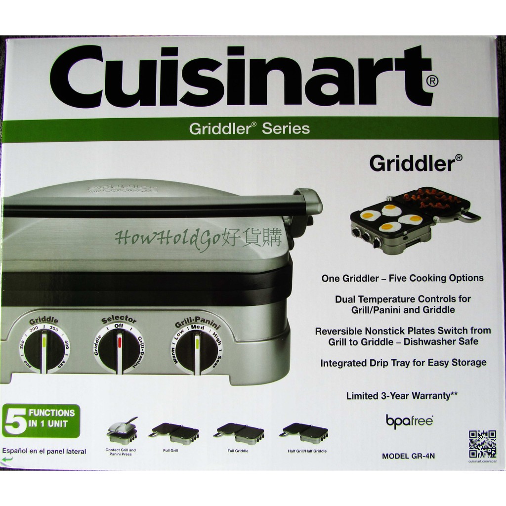 Cuisinart GR4N Griddler美國原廠 五合一多功能電烤爐，2023年全新款1500W大功率【代購】 蝦皮購物