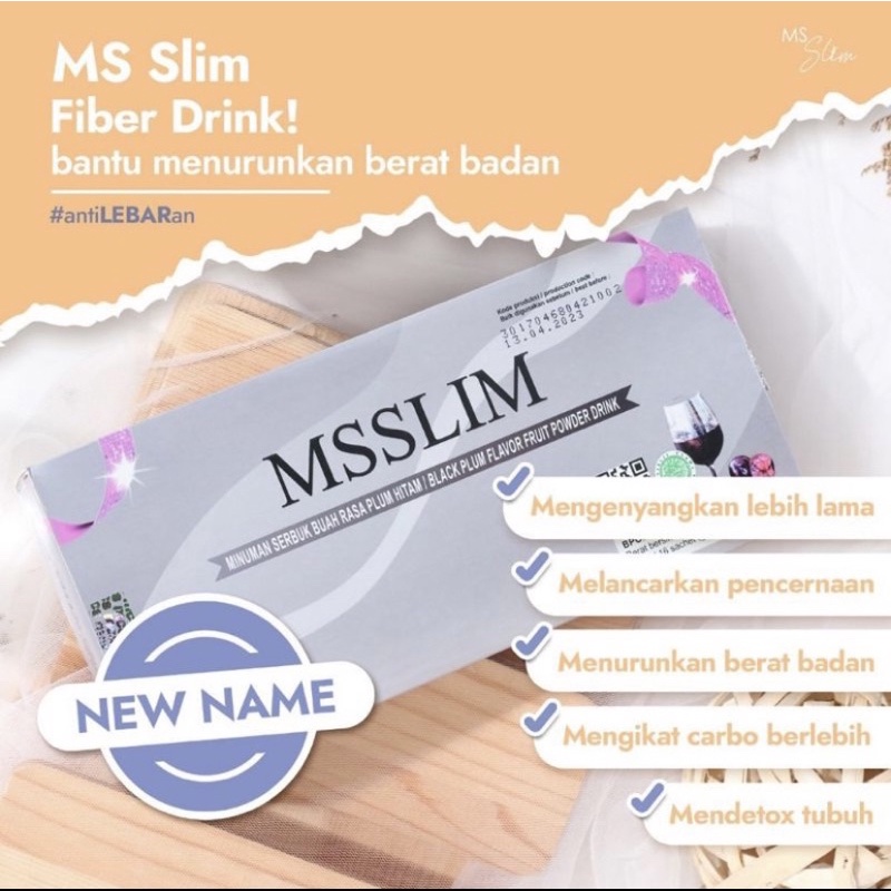 MS GLOW MS SLIM FIBER DRINK / Minuman Pelangsing Diet | 蝦皮購物