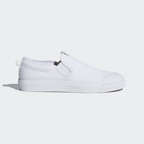 Adidas nizza slip on cheap black