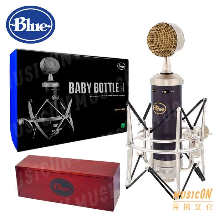 民揚樂器】Blue BABY BOTTLE SL 大型振膜錄音室電容式麥克風直播錄音贈