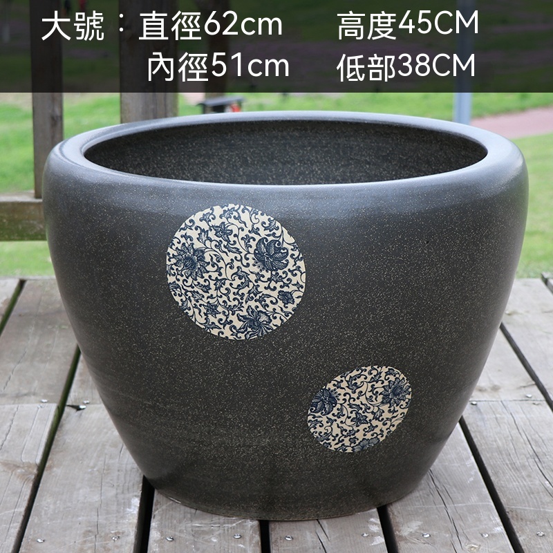 景德鎮陶瓷金魚缸養荷花蓮花盆睡蓮缸特大號水缸庭院客廳| 蝦皮購物