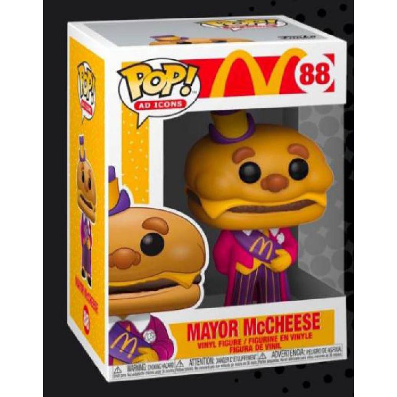 柴寶趣 FUNKO POP 88 麥當勞 起士堡 市長 MAYOR McCHEESE 速食 經典人物 正版