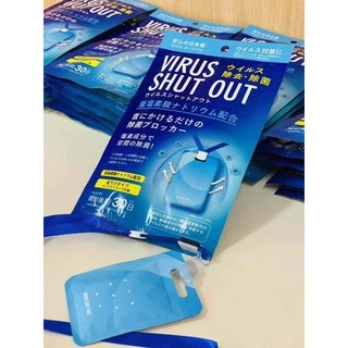 [現貨]日本TOAMIT 空氣除菌卡 Virus Shut Out滅菌防護掛頸隨身卡