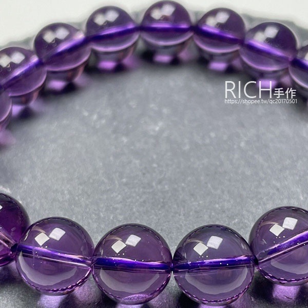 Rich手作】7A 高品巴西紫水晶水晶手鍊手串招貴人現貨在台紫色| 蝦皮購物