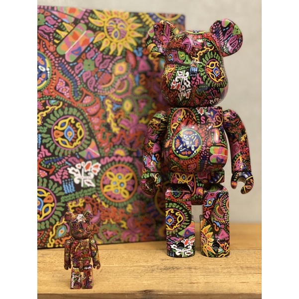 BE@RBRICK 400%+100% Psychedelic Paisley （X-Japan Hide