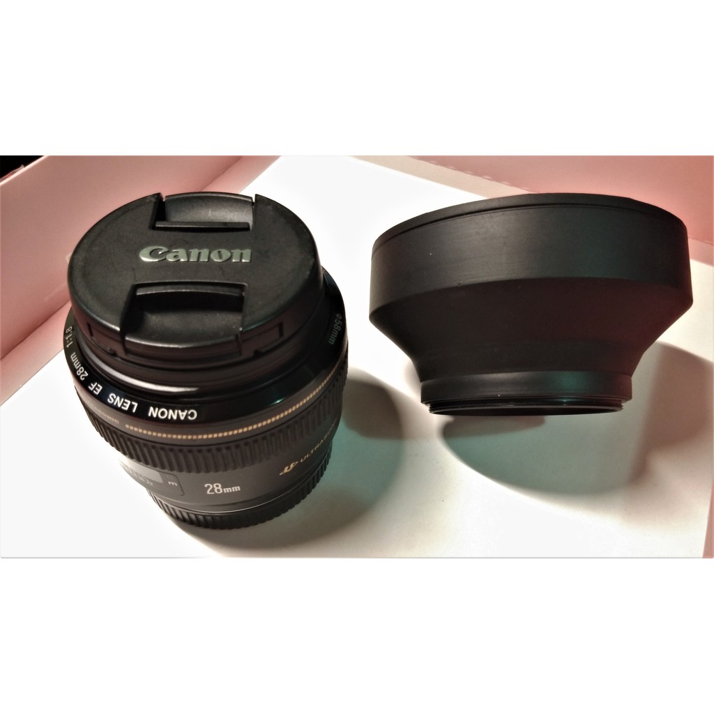 ☆極新商品9.9成新☆Canon EF 28mm F1.8 USM 廣角定焦鏡頭白盒送uv保護