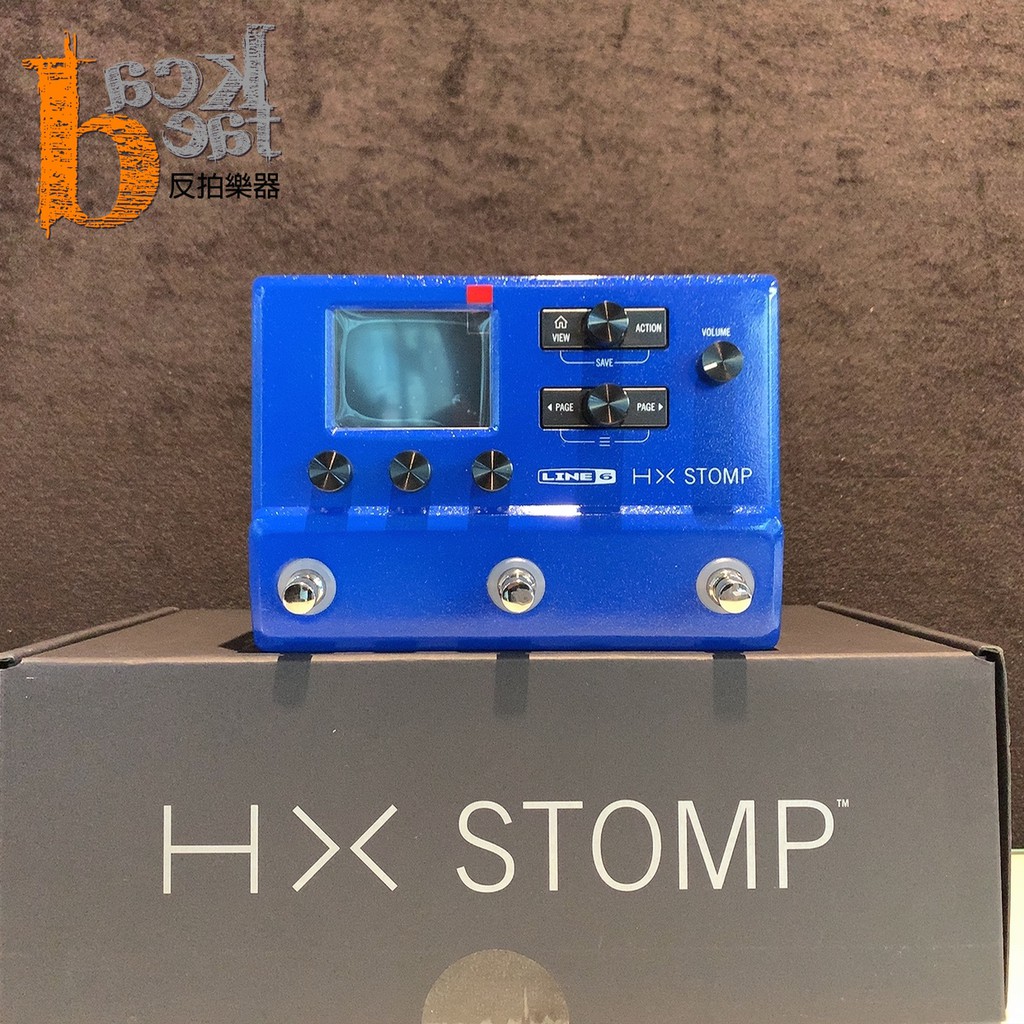 反拍樂器] LINE6 HX Stomp BLUE 限量藍免運費電吉他貝斯效果器| 蝦皮購物